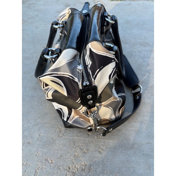 Coach Ashley Satchel and Wallet Set Grey Black Abstract F17650 - Picture 4 of 7